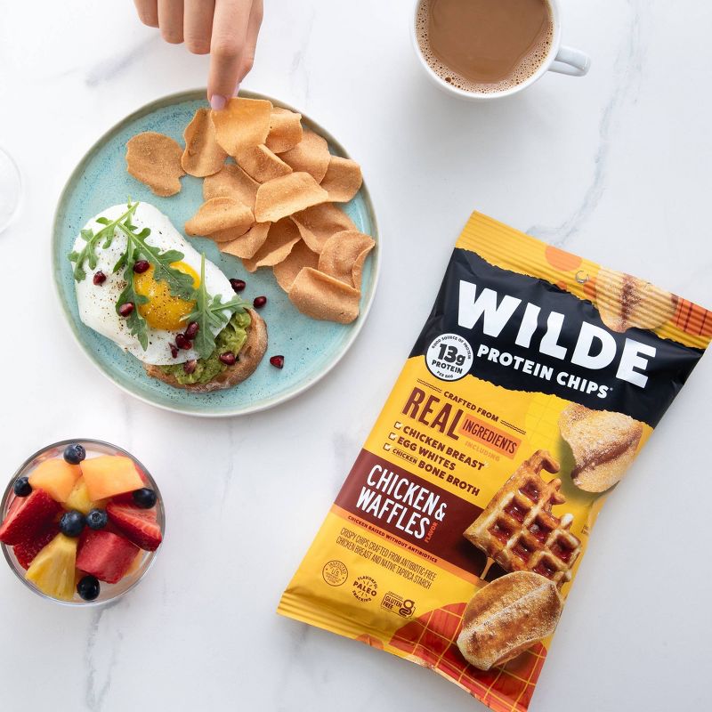 Wilde Brand Protein Chips - Chicken &#38; Waffles - 4ct, 3 of 12
