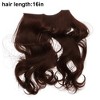 Unique Bargains Women's Halloween Big Wavy Hair Extensions High Temperature Fiber Dark Brown 1 Pc - 3 of 3