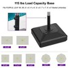 PURPLE LEAF Patio Market Umbrella Base Load Capacity with Casters Filled with Sand & Water Outdoor Table Umbrellas Stand - 3 of 4