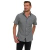 Canada Weather Gear Men’s Short Sleeve Button-Up Shirt – Casual Slim Fit Collared Shirt with Front Pocket – Lightweight Stretch - 3 of 4