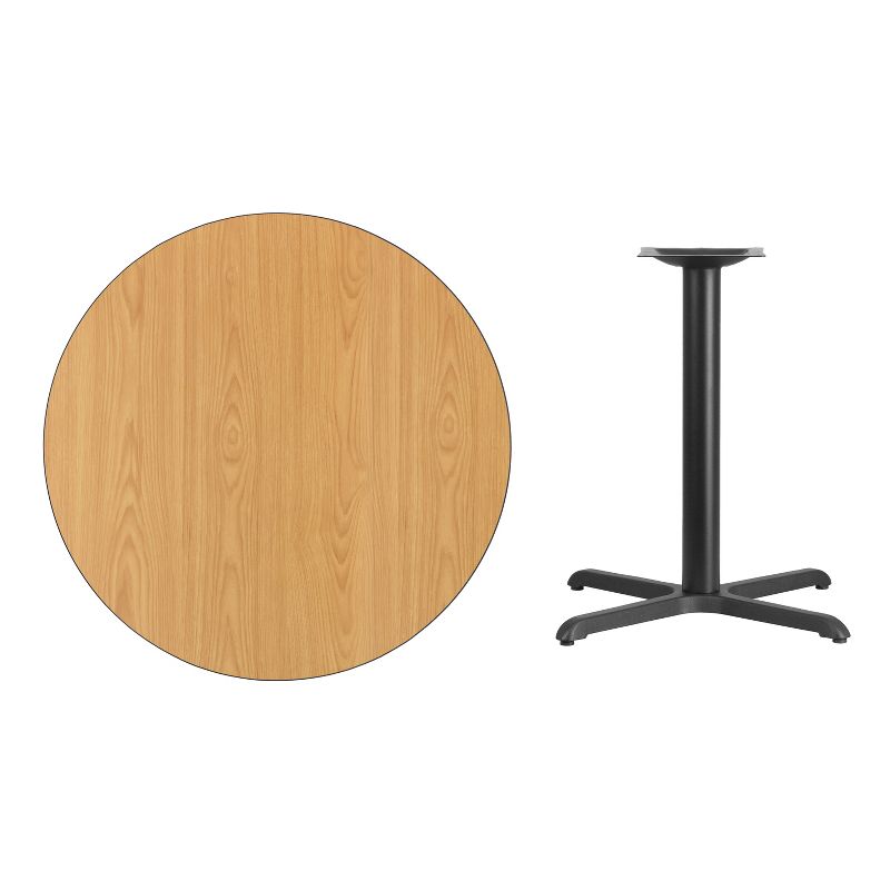 Flash Furniture 36'' Round Laminate Table Top with 30'' x 30'' Table Height Base, 4 of 5