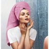 8 Piece Premium Towel Set, 600 GSM 100 Ring Spun Cotton, Pink, Highly Absorbent for Bathroom, Gym, Hotel, Spa - 4 of 4