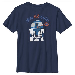 Boy's Star Wars Valentine's Day R2-D2 Too Cute T-Shirt - 1 of 4