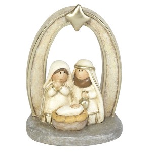 Dicksons Distressed Holy Family in Creche 3 inch Resin Table Top Figurine - 1 of 1