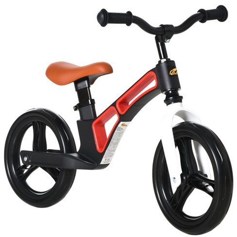 Qaba Kids Balance Bike Lightweight Toddler Bike With Adjustable Seat And  Handlebar, No Pedal Magnesium Alloy Bicycle With Footrest For 2-5 Years  White : Target