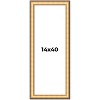 PosterPalooza | Panoramic Traditional Gold Picture Frame - UV Acrylic, Foam Board Backing, Hanging Hardware - 2 of 4