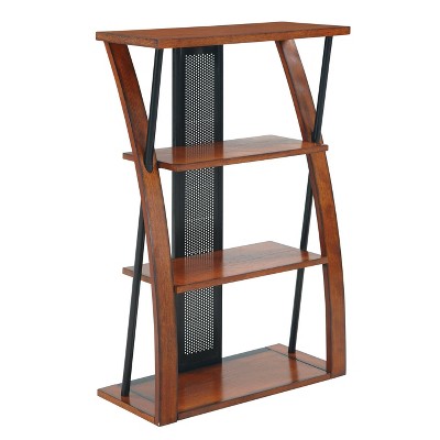 44" Aurora Bookcase Black - OSP Home Furnishings