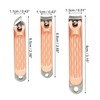 Unique Bargains Portable Stainless Steel Nail Clippers Set of 3Pcs - 4 of 4