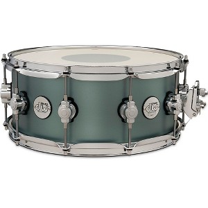 DW Design Series Snare Drum 14 x 6 in. Satin Sage Metallic - 1 of 4