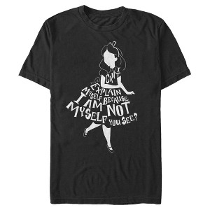 Men's Alice in Wonderland I Am Not Myself Silhouette T-Shirt - 1 of 4
