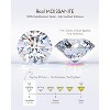 Molenia Moissanite Halo Stud Earrings for Women Men, Round Cut D Color VVS1 Lab Diamond, 18K/14K Gold Plated 925 Sterling Silver Studs Dainty Jewelry - 4 of 4