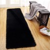 Fluffy Shaggy Rug: Tie-Dyed Furry Non-Shedding Plush Rug – Fuzzy Accent Carpet for Living Room, Bedroom | Soft Feet-Friendly Home Decor Floor Cover - 3 of 4