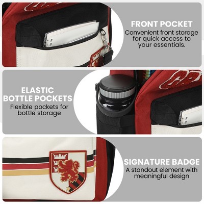 Harry Potter Gryffindor Crest 16.5" Adult Red Backpack — фото 5