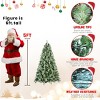 Realistic Christmas Tree, Hinged Faux Xmas with Tips, Pine Cones,  Mixed PVC and Hard Needle Branches, Metal Stand - Koiai - 4 of 4