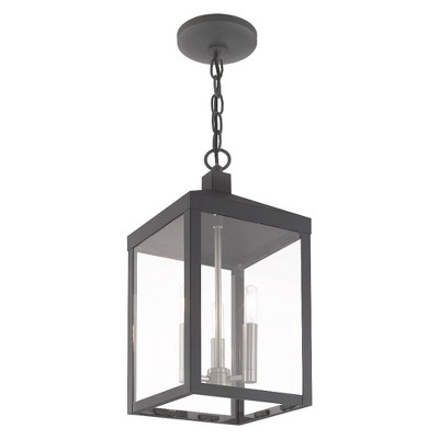 Scandinavian Gray Mini LED 3-Light Indoor/Outdoor Pendant