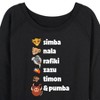 Women's - Disney - Main Characters Lightweight French Terry Wide Neck Long Sleeve Graphic Shirt - 2 of 4