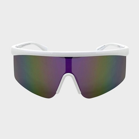 White shield sunglasses clearance