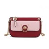 MKF Collection Jill Vegan Leather Color Block Crossbody Handbag by Mia K - 2 of 4