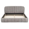 TiramisuBest Queen Size Upholstered Platform Bed with Thick Fabric, Polyester - 3 of 4