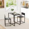 3-Piece Dining Set with Kitchen Table and Chairs for Small Spaces - 2 of 4