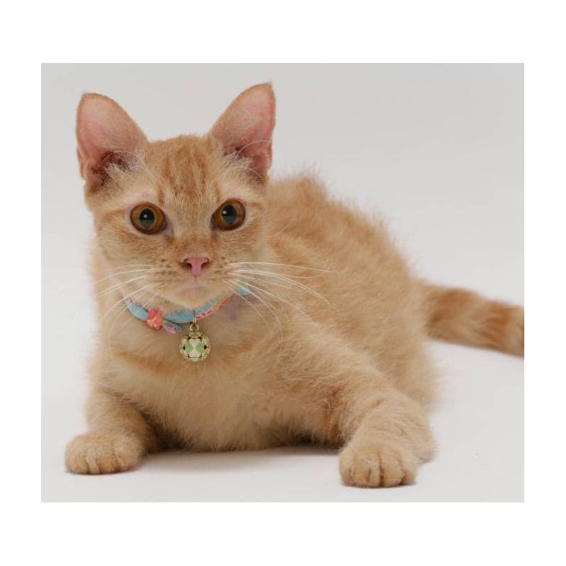 Necoichi Cherimen Cat Collar with Clover Bell, 3 of 10