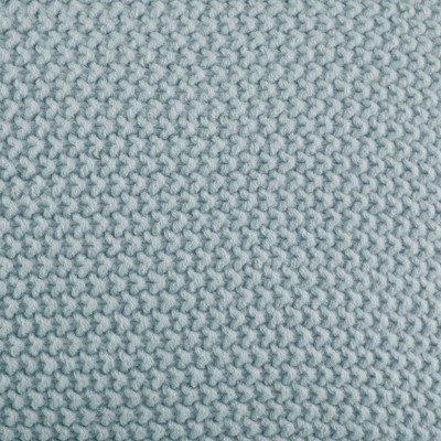Light Blue Acrylic Knit Oblong Pillow Cover 12"x20"