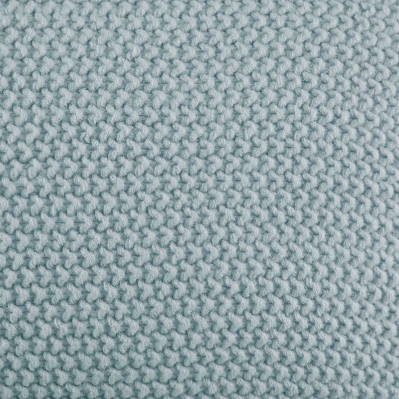 Ink+Ivy 12&#34;x20&#34; Oversize Bree Knit Oblong Throw Pillow Cover Light Blue, 4 of 6