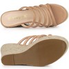 Allegra K Women's Platform Strappy Slip-on Espadrille Wedges Sandals - 4 of 4