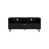 54" Wengue TV Stand with Storage Cabinets, Open Shelf, and Sleek Low-Profile Design for Living Room and Bedroom - 3 of 4