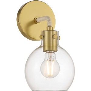 Possini Euro Design Possini Euro Wicander 11 1/4" High Antique Brass Wall Sconce - 1 of 4