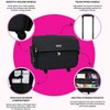 Everything Mary XL 4 Wheel Collapsible Rolling Sewing Machine Storage Case, Black - 4 of 4