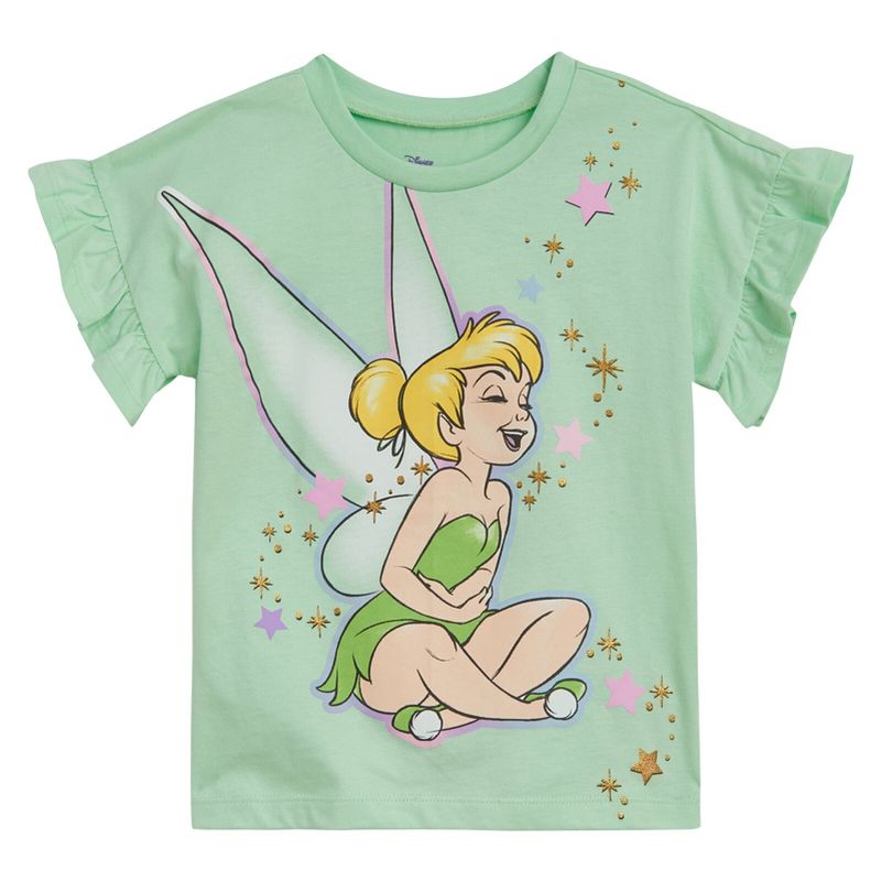 Disney Classics Minnie Mouse Lilo & Stitch Winnie the Pooh Princess Ariel Tinker Bell T-Shirt & Shorts Infant to Little Kid, 2 of 4