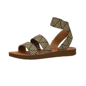 CUSHIONAIRE Indego Stretch Sandal – Lightweight Slip-On with Memory Foam & Soft Straps for All-Day Support | Casual or Dressy Summer Sandals for Women - 1 of 4