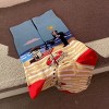 Happy Vacationing Robot on the Beach Socks from the Sock Panda (Men's Sizes Adult Large) - 4 of 4