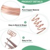 Unique Bargains Soft Pure Copper Jewelry Making Gardening Wire 1 Roll - 2 of 4