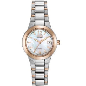Citizen Ladies Eco-Drive Dress Classic Watch, Two-Tone Stainless Steel Bracelet, 3 Hand, Date - 1 of 3
