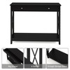 Console Table with Drawer and Storage Shelves, Foyer Entryway Sofa Table for Living Room and Hallway - 4 of 4