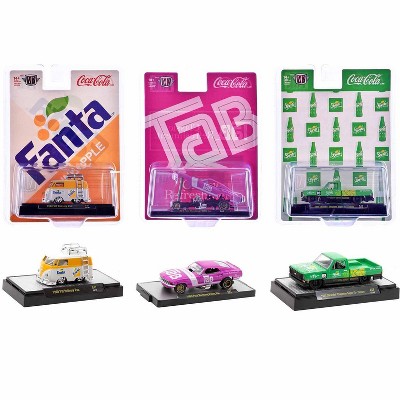 "Sodas" Set of 3 pieces Release 47 Limited Edition to 9250 pieces Worldwide 1/64 Diecast Model Cars by M2 Machines