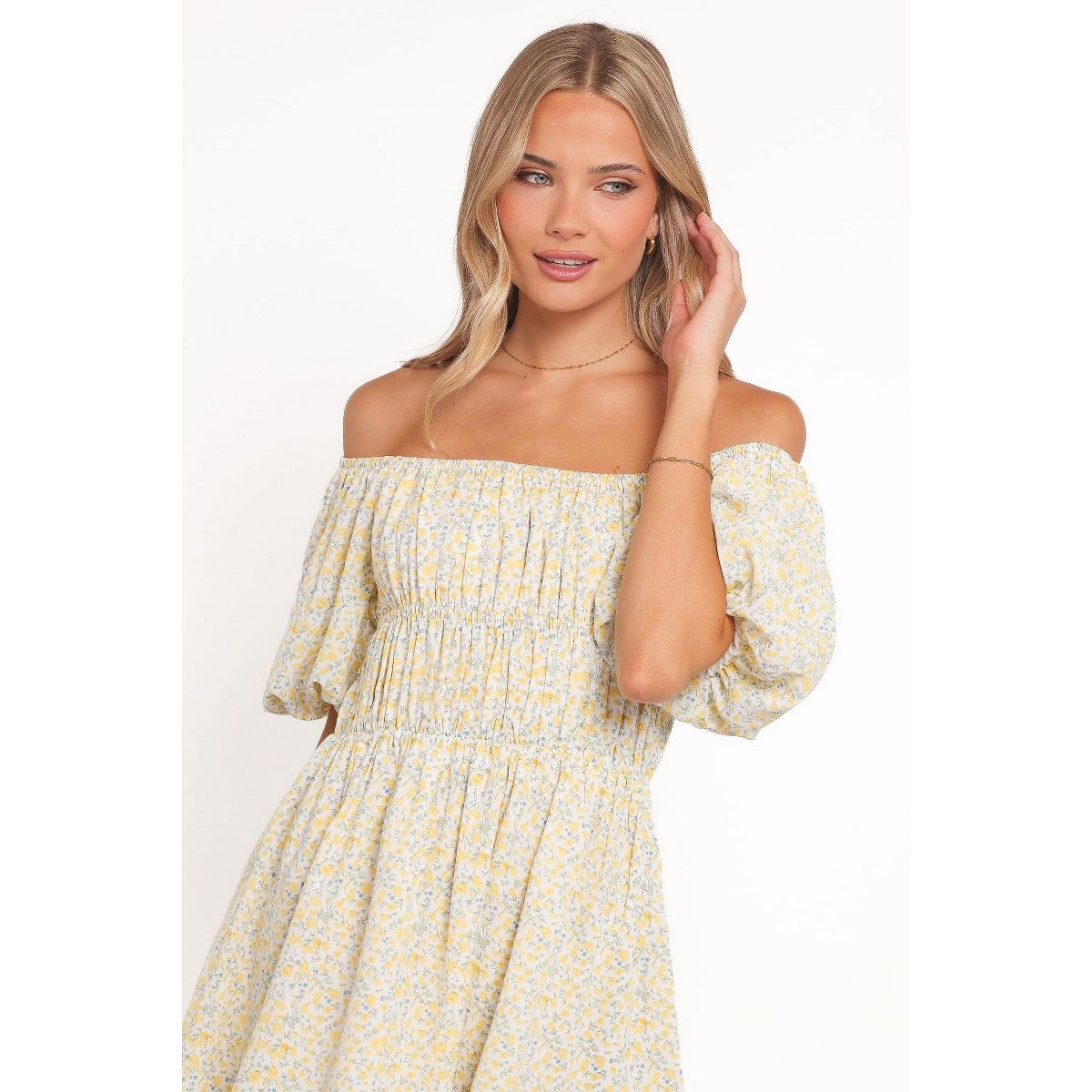 Tori Off Shoulder Mini Dress - thumbnail 4