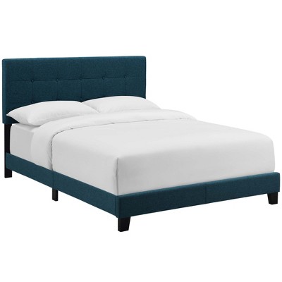 Modway Amira King Upholstered Fabric Bed - Azure