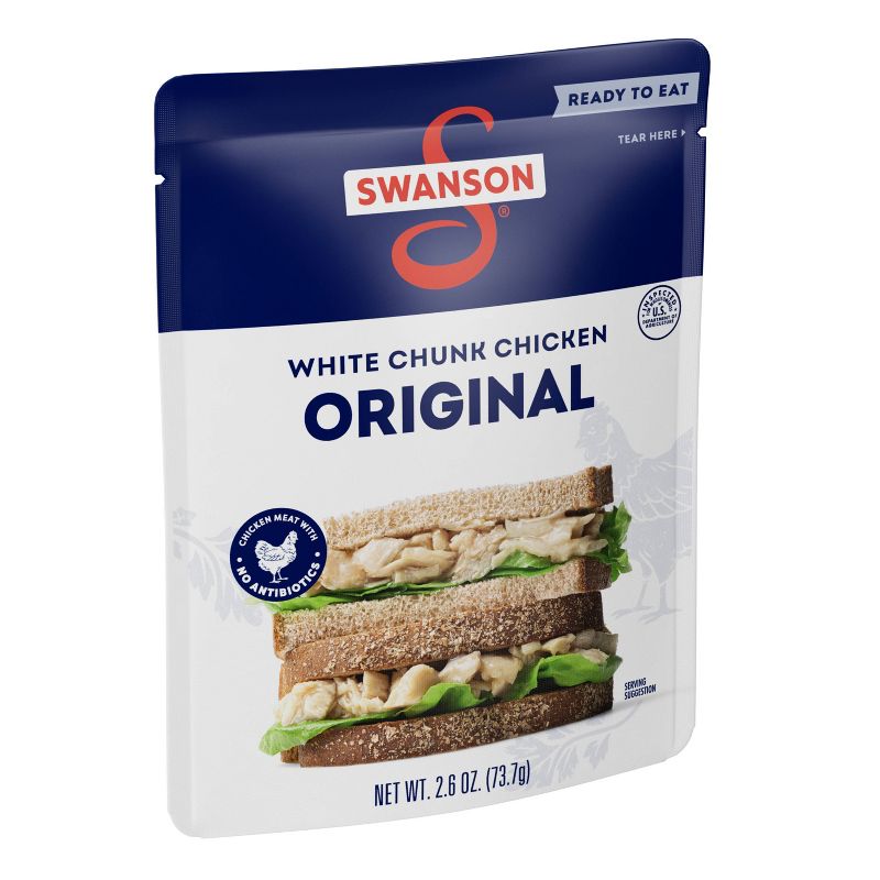 Swanson Original White Chunk Chicken Ready to Eat Fully Cooked - 2.6oz, 1 of 15