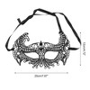 Unique Bargains Lace Half Face Party Mask Black 1 Pc - 2 of 4
