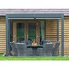 Modern Home 10'x10' Aluminum Louvered Outdoor Pergola - Patio Sun Shade Gazebo - 2 of 4