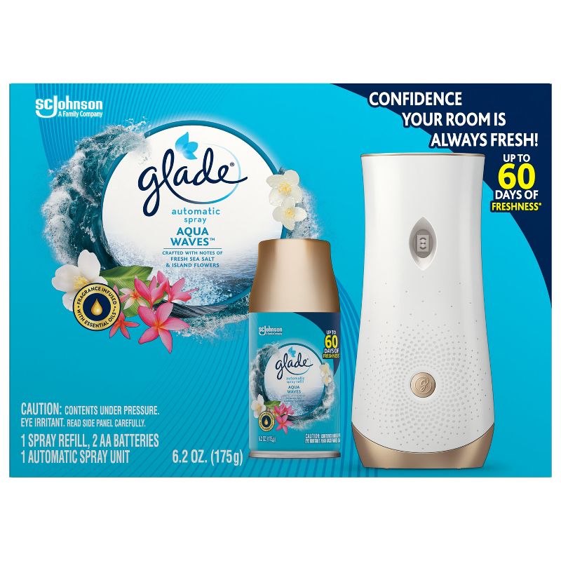 Glade Automatic Spray Air Freshener - Aqua Waves - 6.2oz, 4 of 22
