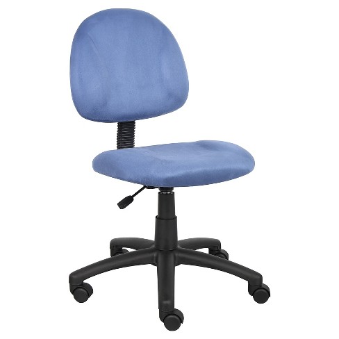 Boss Office Products Deluxe Posture Chair with Loop arms-blue