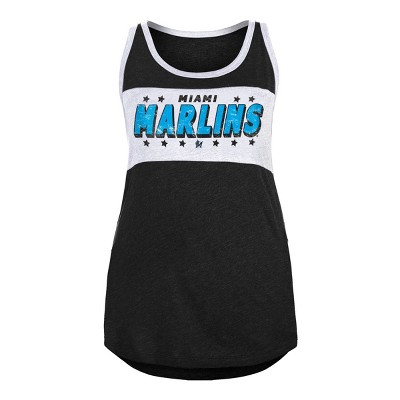 Mlb Miami Marlins Girls' Henley Team Jersey : Target