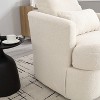 Okak Modern 360° Swivel Barrel Chair Accent Chair with Soft Dual Pillow Leisure Sofa Armchair Club Chair for Hotel Lounge Bedroom - 3 of 4