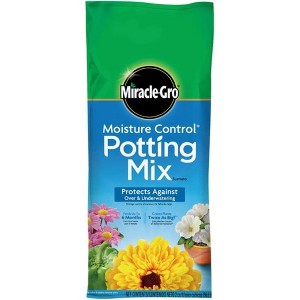 Miracle-Gro Moisture Control Potting Mix for Container Plants, Protects against Over- and Under-Watering, 2 cu ft - 1 of 4