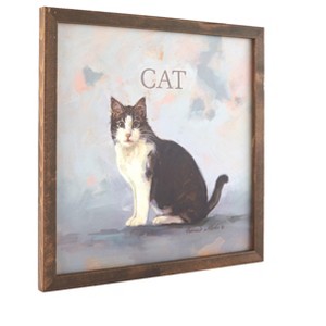 The Lakeside Collection Framed Wall Art by Bonnie Mohr® - Clive the Cat - 1 of 4