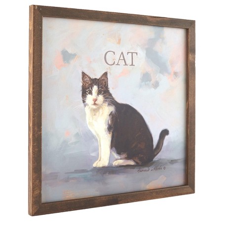 The Lakeside Collection Framed Wall Art by Bonnie Mohr® - Clive the Cat - image 1 of 4